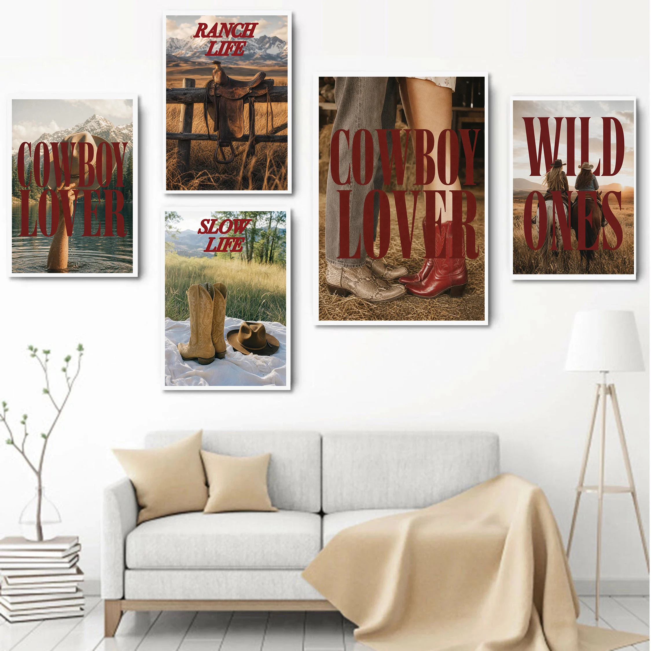 Western Country Couple Dancing Posters Dirt Roads Cowgirl Truck Hot Girls Prints Canvas Painting Wall Pictures Home Room Decor