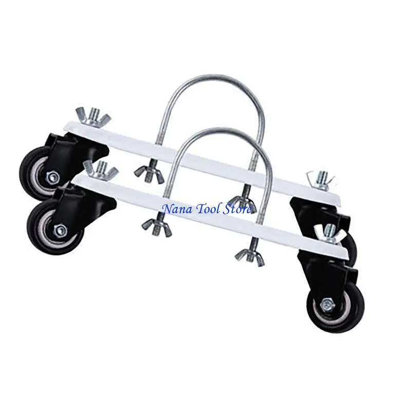 31GJ 2PCS Pemanas Listrik Braket Seluler 360 Directional Wheel Stand Universals Bracket Basis Roda Mudah Digunakan