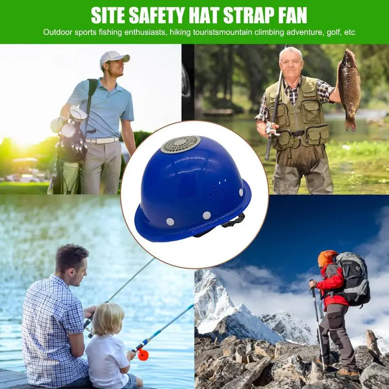 Hard Hat Construction Site Hard Hat With Fan Adjustable Wind Speed Summer Fan Cooling Hat Breathable Hard For Women And Men