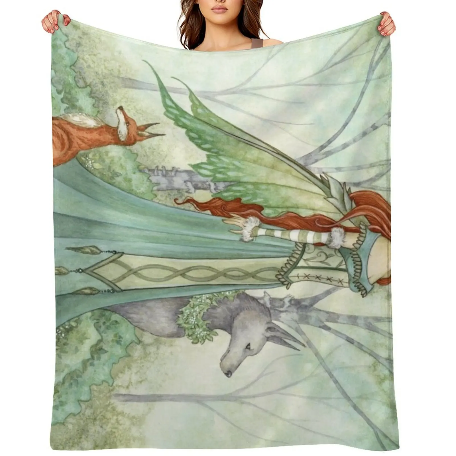 

Woodland Guardians Throw Blanket decorative bed plaid Cute Plush Blankets