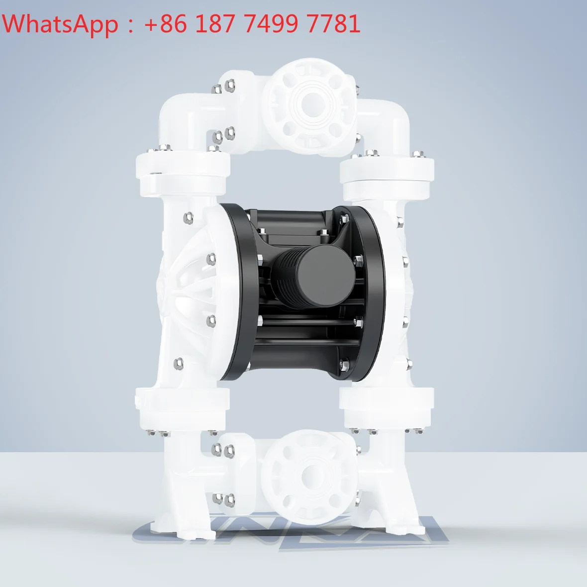 1 Inch 25mm Full PP Pneumatic Double Diaphragm Pump Low Pressure Acid Chemical Air Operated Membrane Pump
