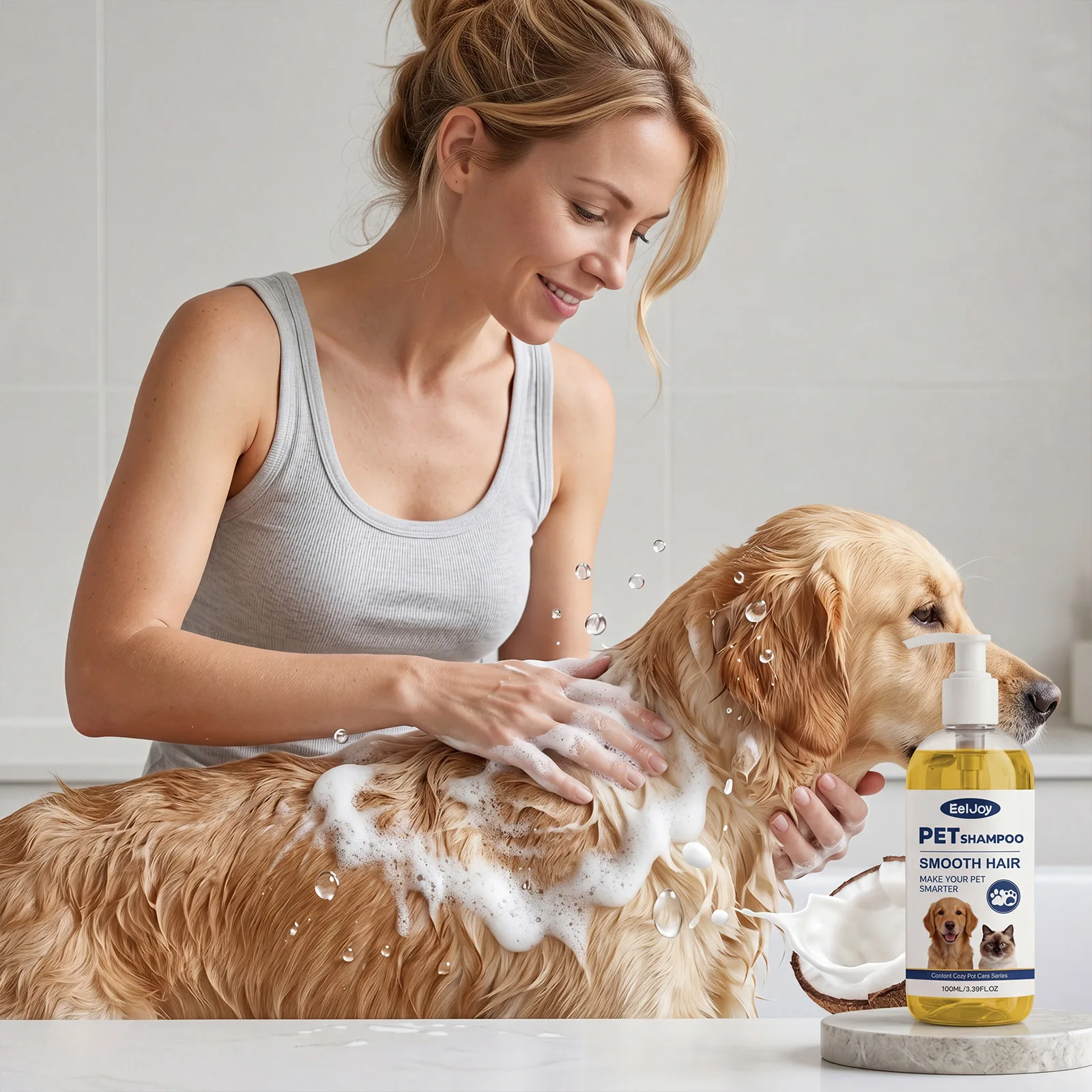 Dogs And Cats Shampoo Moisturizing For Sensitive Skin Ph Balanced Anti Dryness Dirt Removal Pets Cleaning Shampoo Conditioner