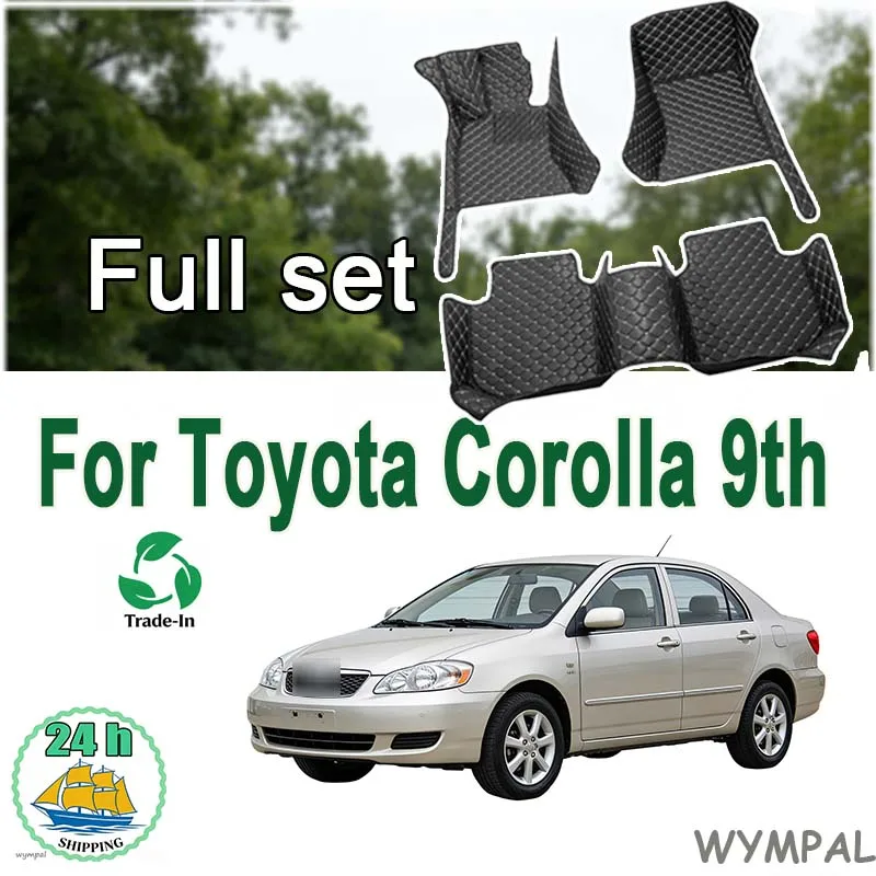 

Car Floor Mats For Toyota Corolla 9th Gen. 2000 2001 2002 2003 2004 2005 2006 Auto Foot Pads Interior Accessories