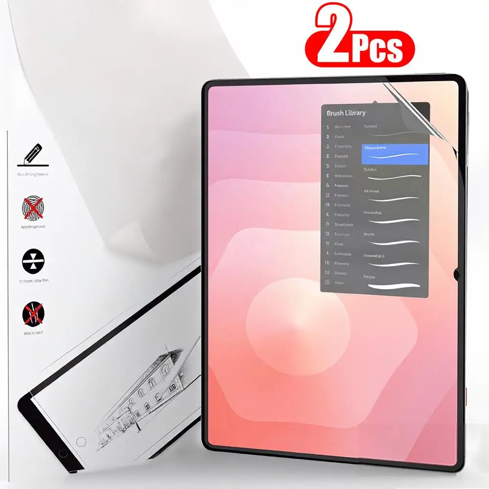 2Pcs Paper Feel Like Screen Protector For Samsung Galaxy Tab S11 Ultra S10 Lite Fe Plus S6 Lite Film No Glass