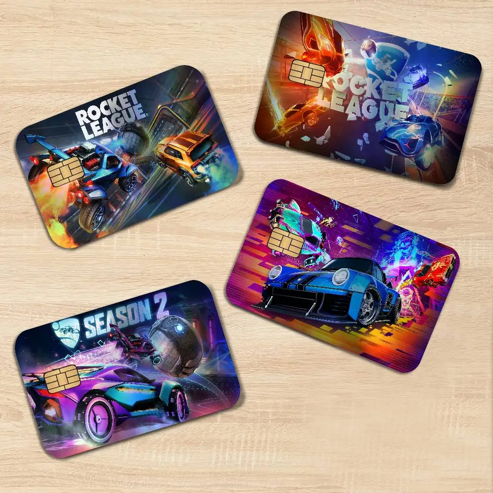 R-Rocket LeagueS Trendy Laser Glitter Bank Card Stickers All Match Multi Purpose Use