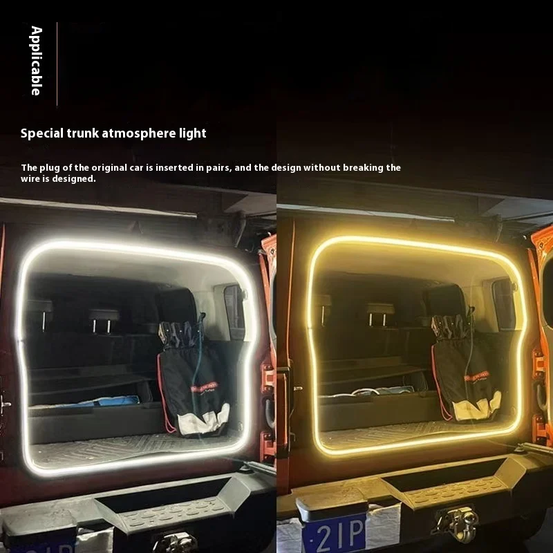 For Haval H9 2024 Car Trunk Light Ambient Decorative Atmosphere Lamp Led Flexible Strip Universal Ultra-bright Interior