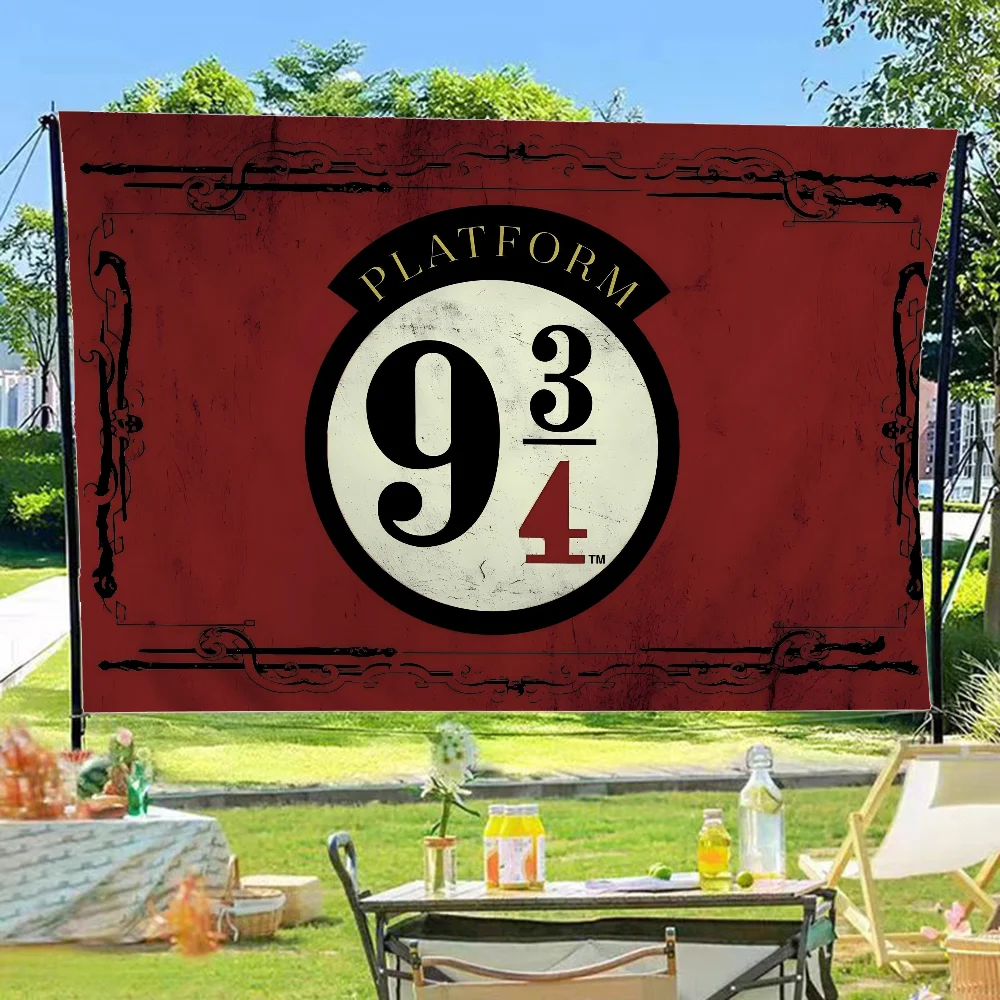 HOGWARTS EXPRESS 9 34 تجمعات عائلية أعلام زينة للتخييم