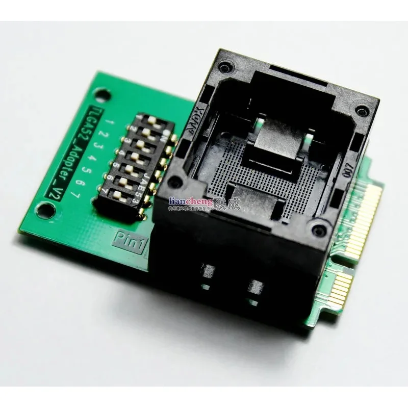 LGA52 Push-down Shrapnel to Msata Test Socket 4CE NAND