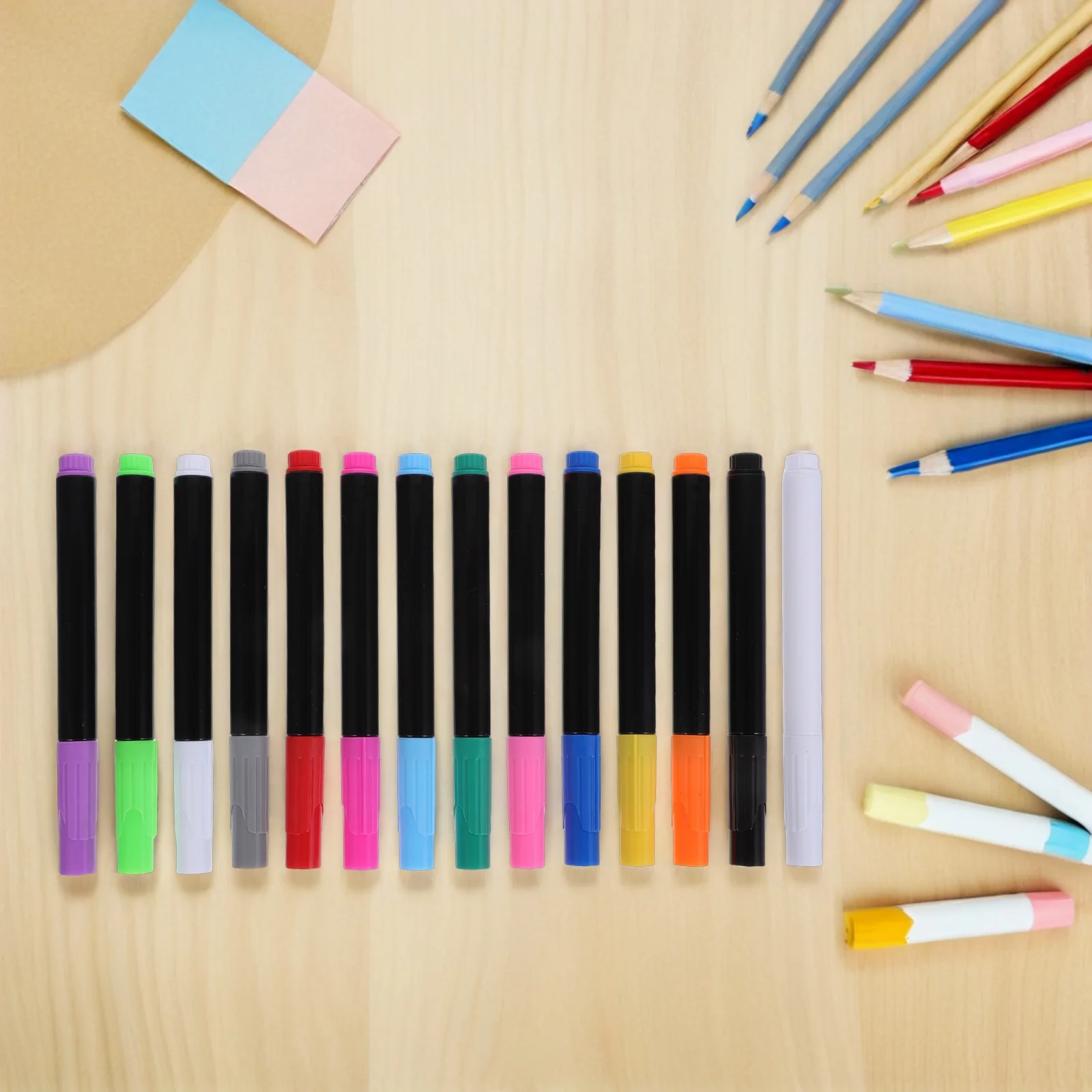 14pcs Liquid Chalk Markers 14 Colors Erasable Markers Quick Drying Wet Erase Mark Pen for Holidays LED Note Board Drawing Board