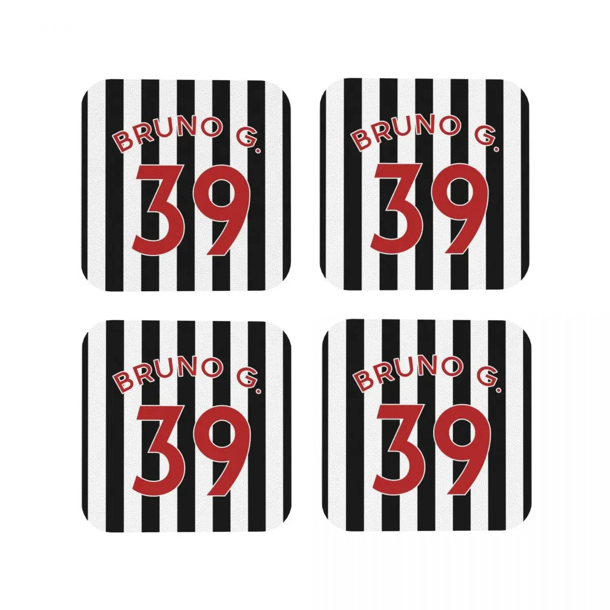 Bruno Guimaraes 39 Newcastle Coasters Kitchen Placemats Waterproof Insulation Cup Coffee Mats For Decor Tableware Pads Set of 4