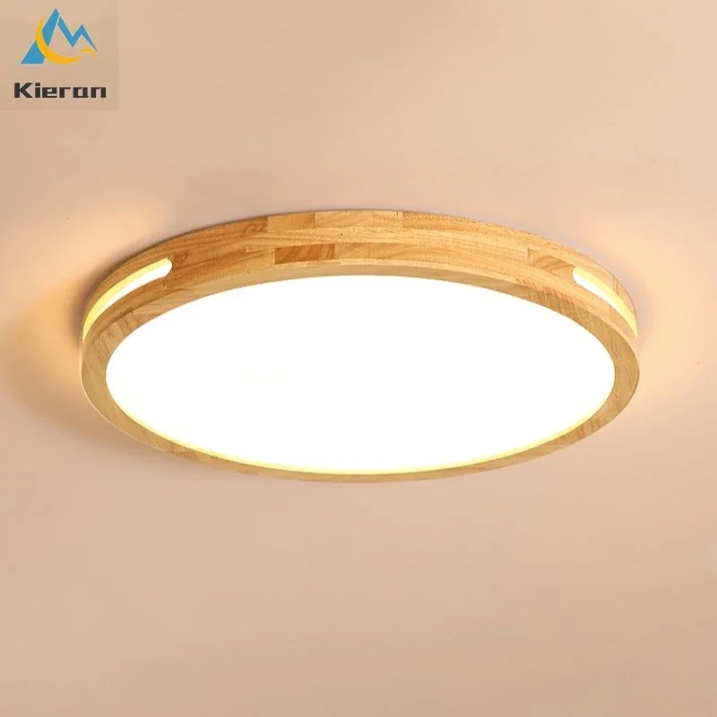 

Nordic Modern Solid Wood LED Ceiling Lamp Bedroom Study Restaurant Ceiling Lights Living Room Decor Hollow Carved Ceiling Lamps