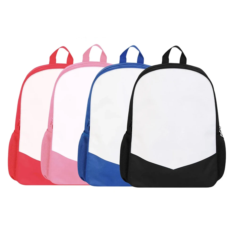 Zaino vuoto per sublimazione zaino da 17 pollici borsa per libri di scuola zaini da viaggio a 4 colori