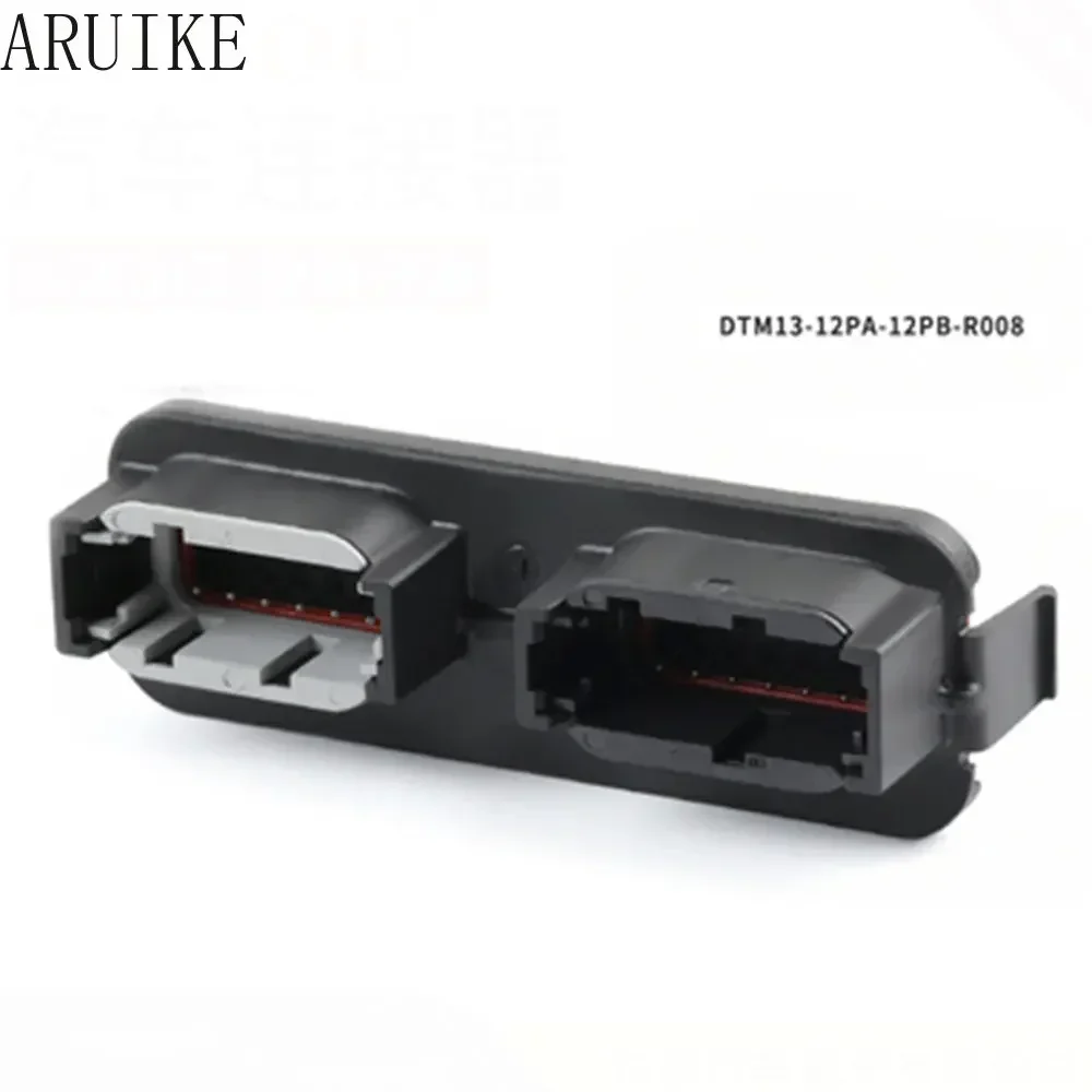 

DTM13-12PA-12PC-R008 24-контактный водонепроницаемый разъем с изогнутым сиденьем, клемма проводки DTM, черный тип PA66