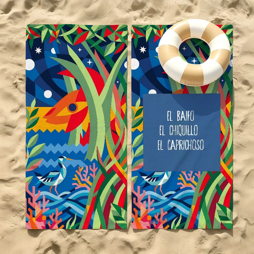 Singer Q-Quevedo EL BAIFO Towel For Beaches Yoga Studios Gyms Hot Springs Swimming Pools And Picnics