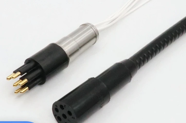 Deep Water Watertight Connector, Round Rubber 6-core Pressure Balance Oil-filled PBOF Stable Performance