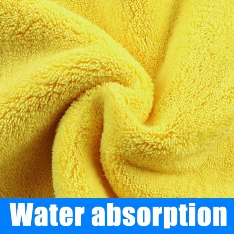 1/5Pcs Auto Waschen Mikrofaser Handtuch Wasser Absorption Trocknen Tuch Waschen Handtuch Doppel Schicht Sauber Lumpen Auto Detaillierung mikrofaser Handtuch