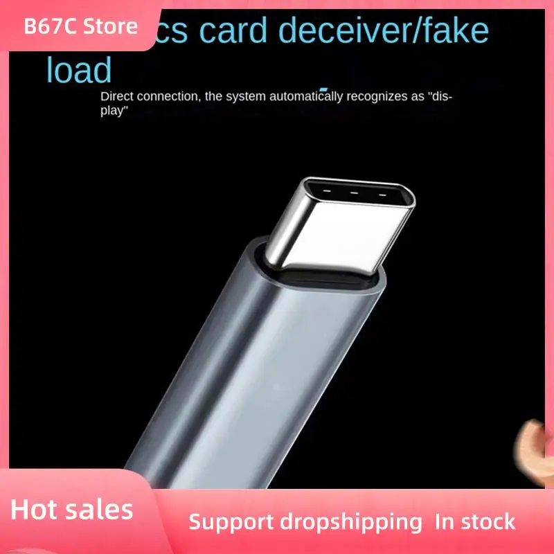 

B67C 4X USB Type-C Virtual Display Adapter DDC EDID Dummy Plug Headless Ghost Display Emulator Dummy Load 4K@60Hz