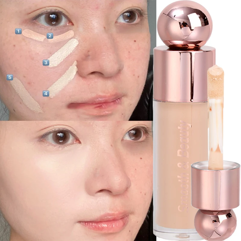 Liquid Concealer Blush Stick Moisturizing Oil Control Foundation Invisible Pores Dark Circles Freckle Face Contour Makeup Tools