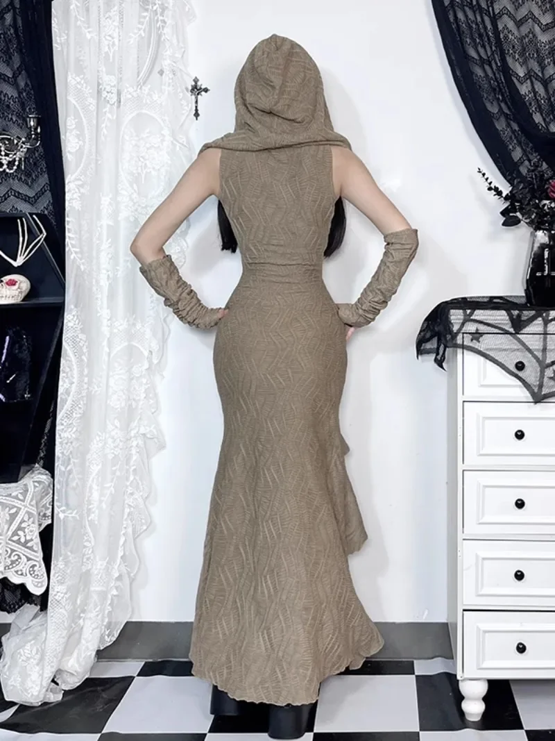 2025 새로운 일본식 반팔 슬리밍 드레스 사막 이국적인 긴 드레스 코스프레 의류 여행 착용 여성을위한 Vestidos