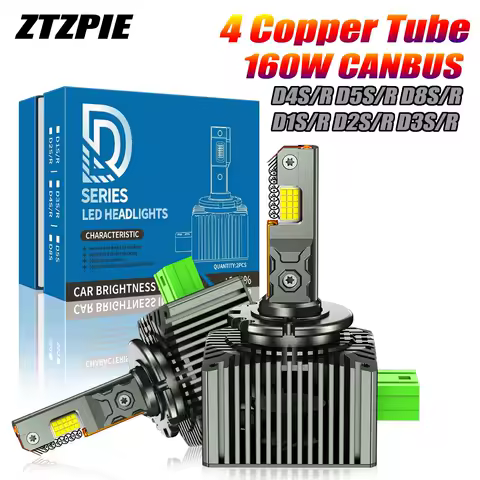 2PCS D2S D4S LED Headlight HID D1S D3S D8S LED Headlamp D2R D4R Bulb 600000LM Xenon Car Light Turbo Lamp Canbus 6000K Plug&amp;Play