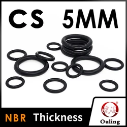 Thickness CS5mm Black NBR Nitrile Rubber O-rings Seals Gasket Washer temperature resistant wear-resistant oring
