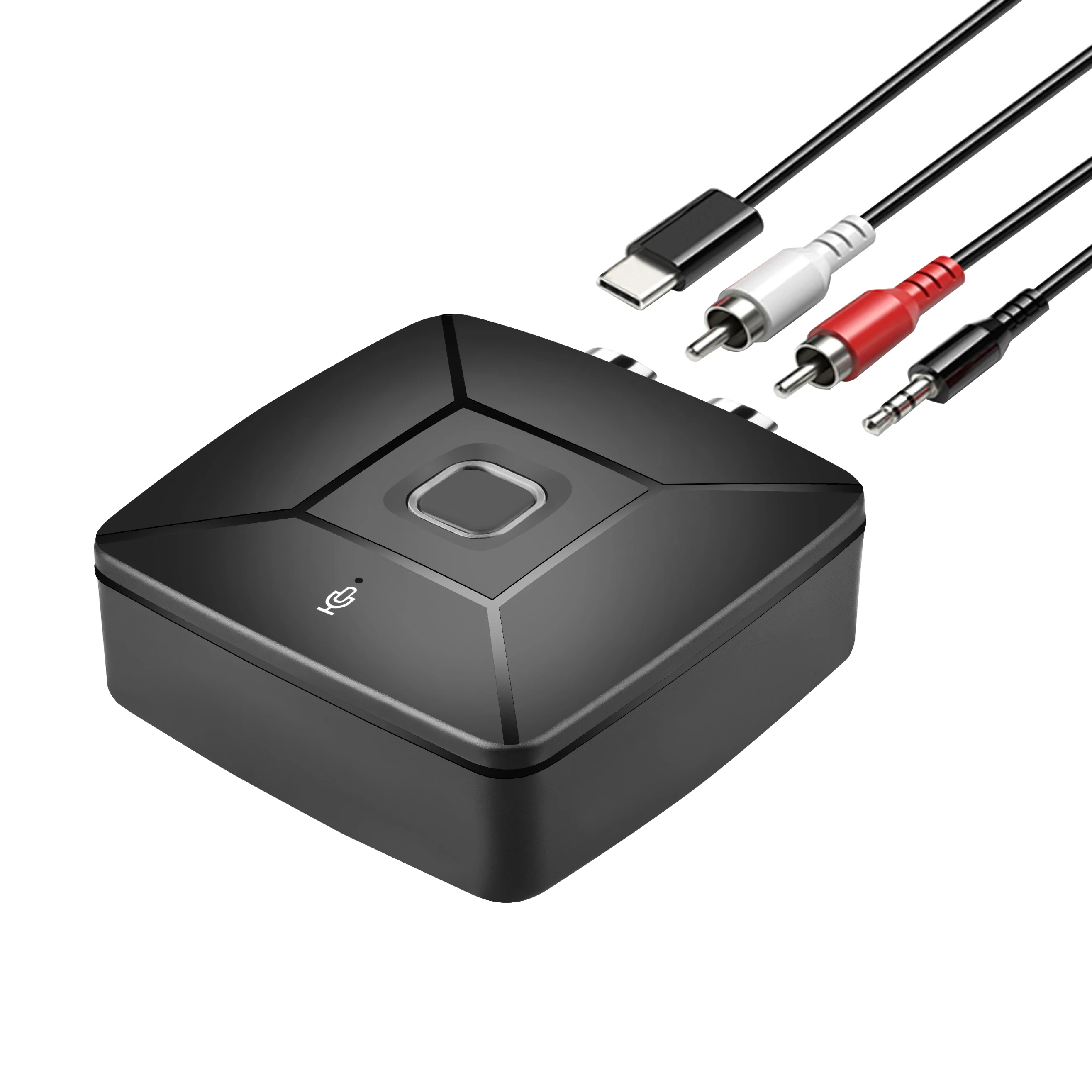 10 Buah Penerima Audio Bluetooth 54 Adaptor 35Mm Ke RCA untuk Amplifier Stereo Rumah Mobil dengan Kualitas Suara HiFi