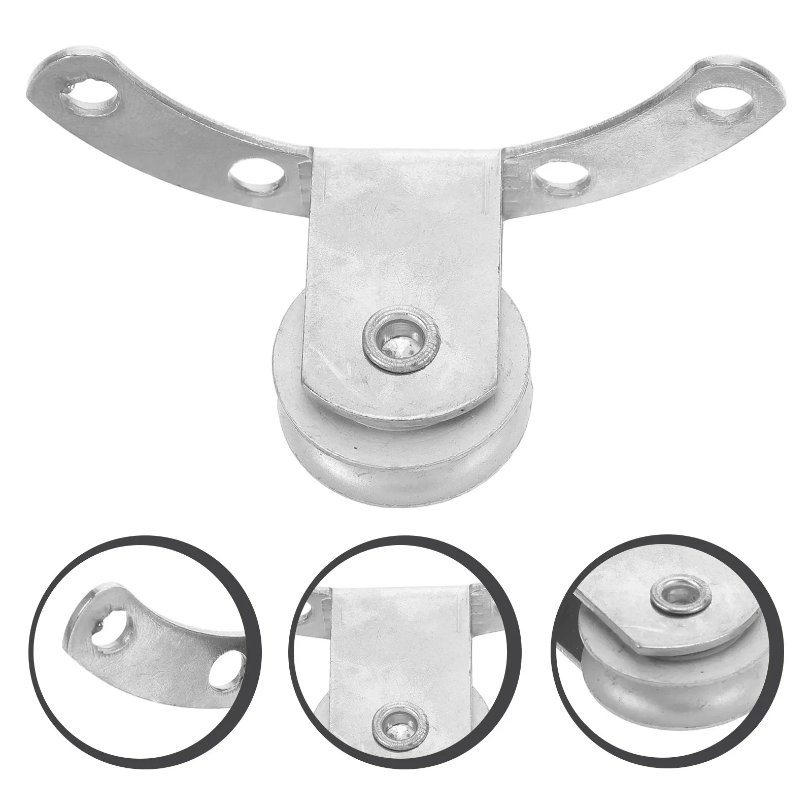 4Pcs Stainless Steel Pulley Heavy Duty Outdoor Patio Umbrella Replacement Parts Smooth Operation Parasol Pulley Wheel Outdoor