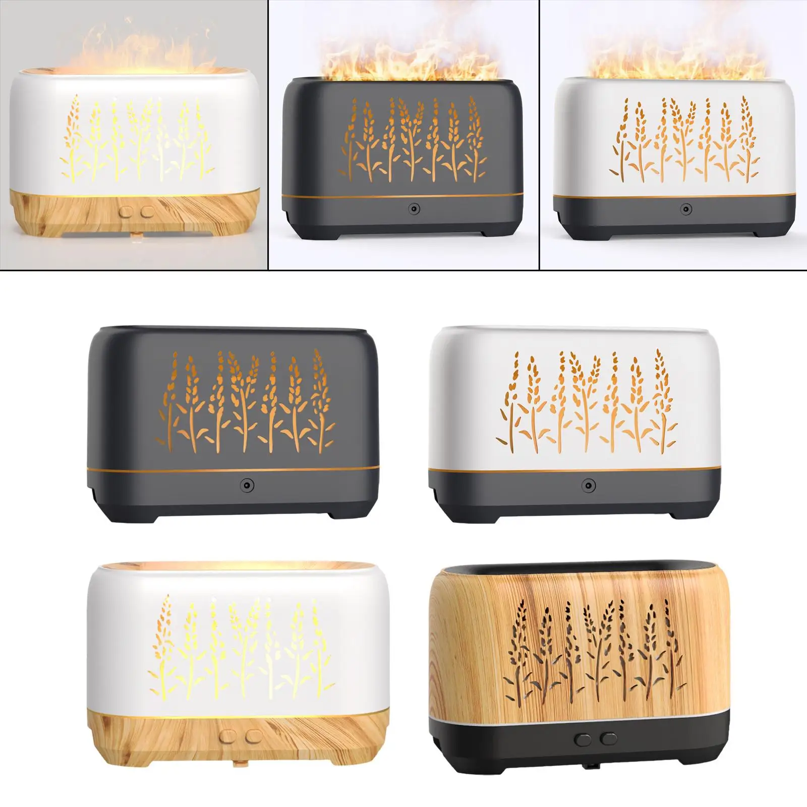 Portable Cool Mist Humidifier Aroma Diffuser USB Silent 200ml Ultrasonic for