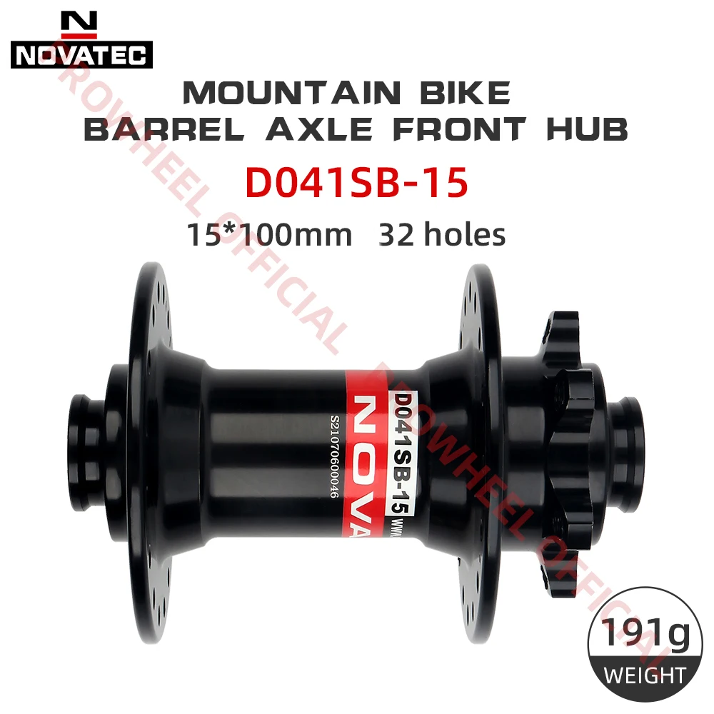 Novatec Boost hub D041SB-15 15x110mm mtb front hub 32 hole Thru