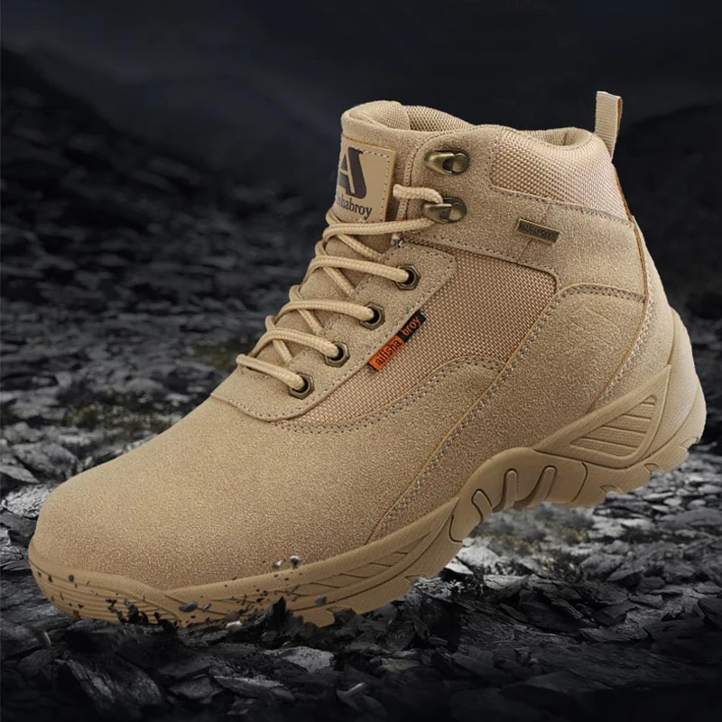 

Men's Hiking Boots Outdoor Anti Slip Wear-resistant Man Sneakers Comfortable Waterproof Running Shoes Breathable Casual Shoes