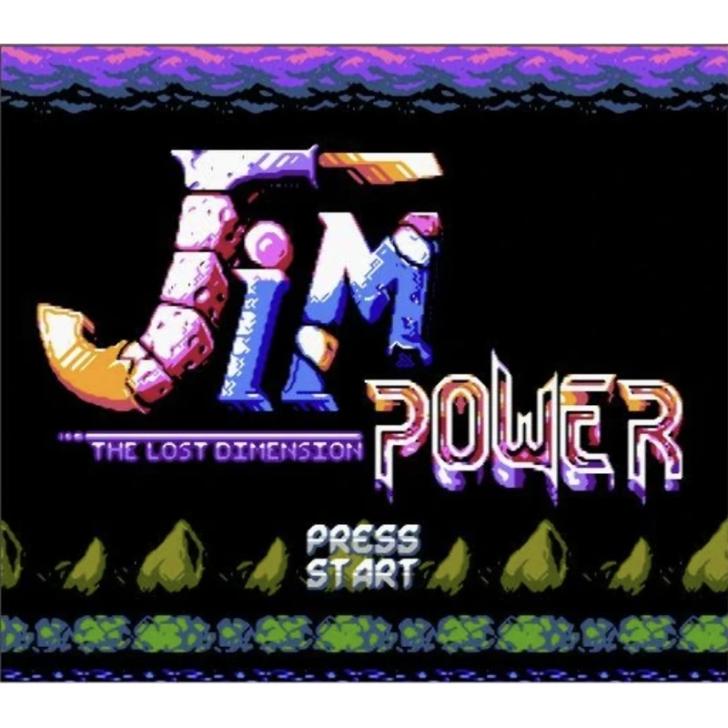 Jim Power The Lost Dimension Game Cartridge for FC Console 60Pins Video Game Card