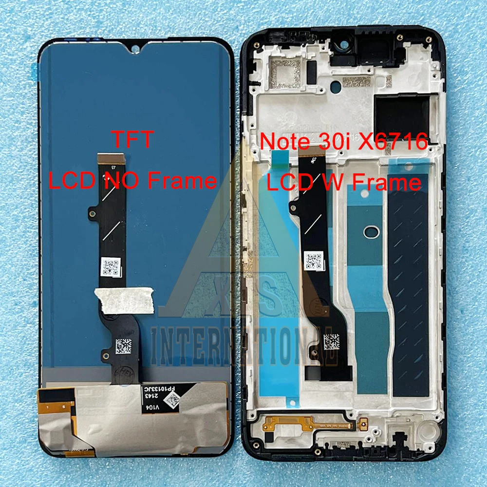 6.78\'\' For Infinix Note 30i X6716 Note 30 5G X6711 LCD Display Screen Digitizer For Infinix Note 30 4G X6833B X6716B LCD Frame