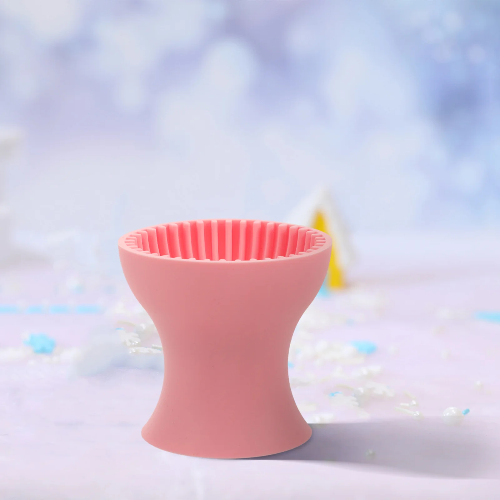 

Makeup Brush Cleaner Cup Silicone Material Lightweight for Home Travel Quick Wash Brush Cleaning Tool