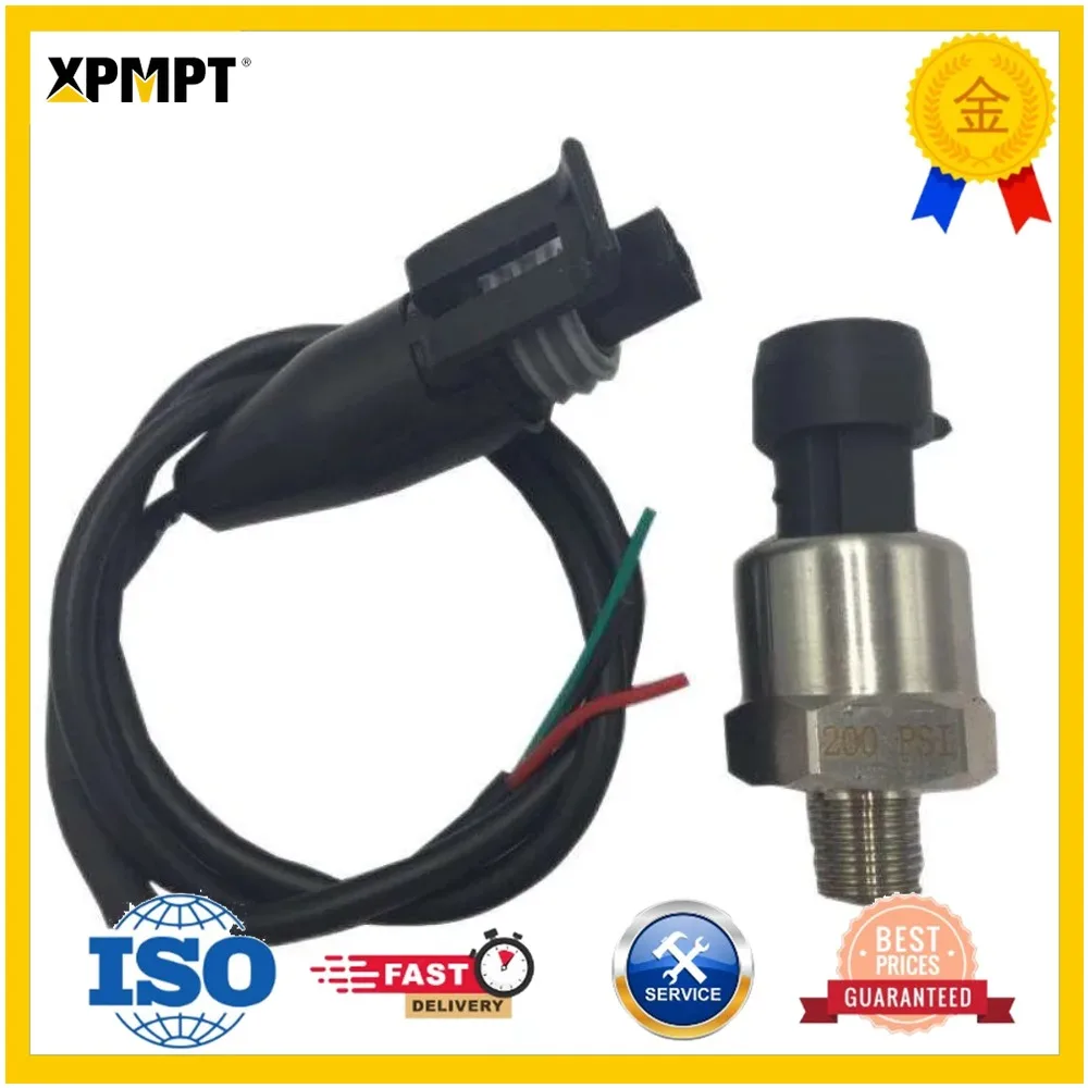 

Water Gas Oil Pressure Sensor NPT1/8 Pressure Transmitter 5V 200psi Sensor