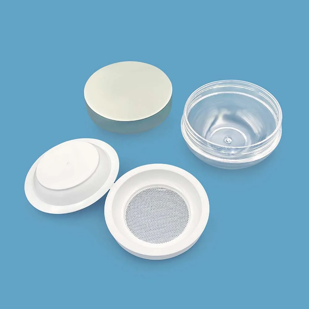 

Reusable Capacity 30g Loose Powder Jar with Sifter Portable Cosmetics Container Plastic Multifunction Dispersion Powder Box Gift