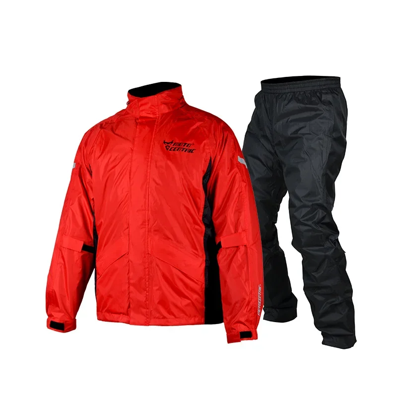 

Motocentric Biker Raincoat Set Separate Style Waterproof Breathable Light Travel Equipment Four Seasons Can Be Worn