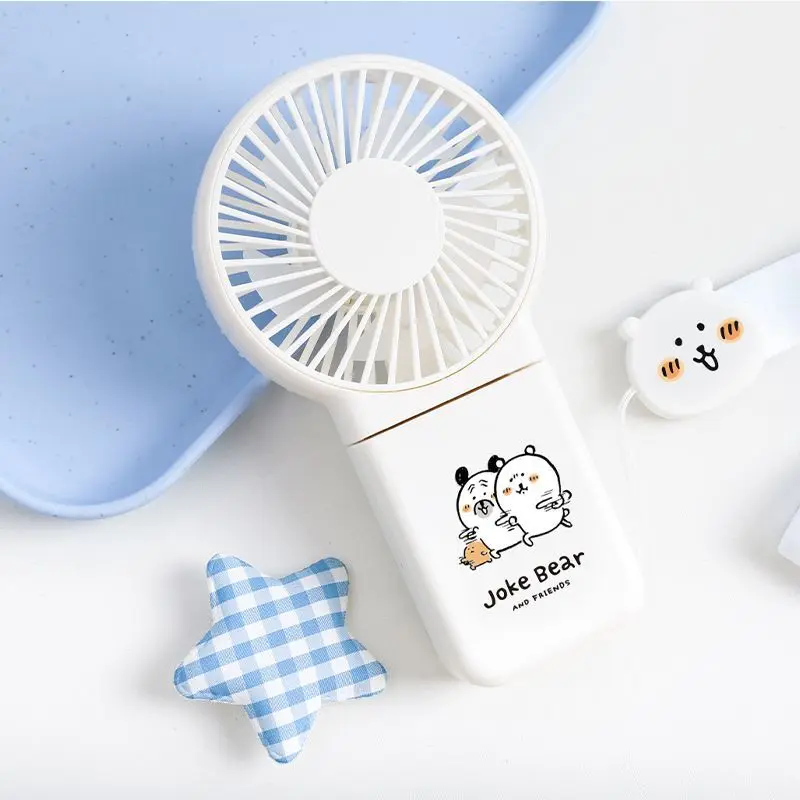 ちいかわ Chiikawa Joke Bear Mini Handheld Fan USB Charging Foldable Adjustable Wind Portable Kawaii Creative Daily Use Gift 2026 NEW - view 2
