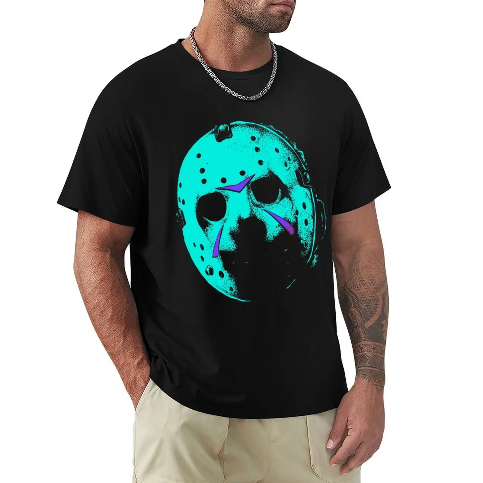 8 bit slasher T-Shirt man t shirt plus size tops sweat basketball graphic tees graphic tshirt men