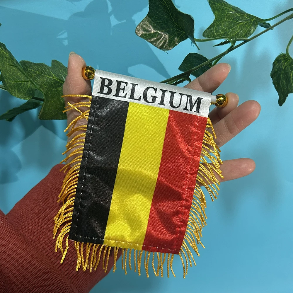 SKY FLAG bandera Bélgica para coche, poliéster impresa ambos lados - imagen 3