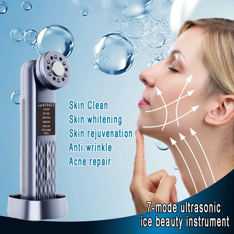 Hot Verkoop Handheld Micro-Current Elektrische Gezicht Massager Vibrerende Gezichtsschoonheid Apparaat Gezicht Oog Huidverzorging Tool Huishouden