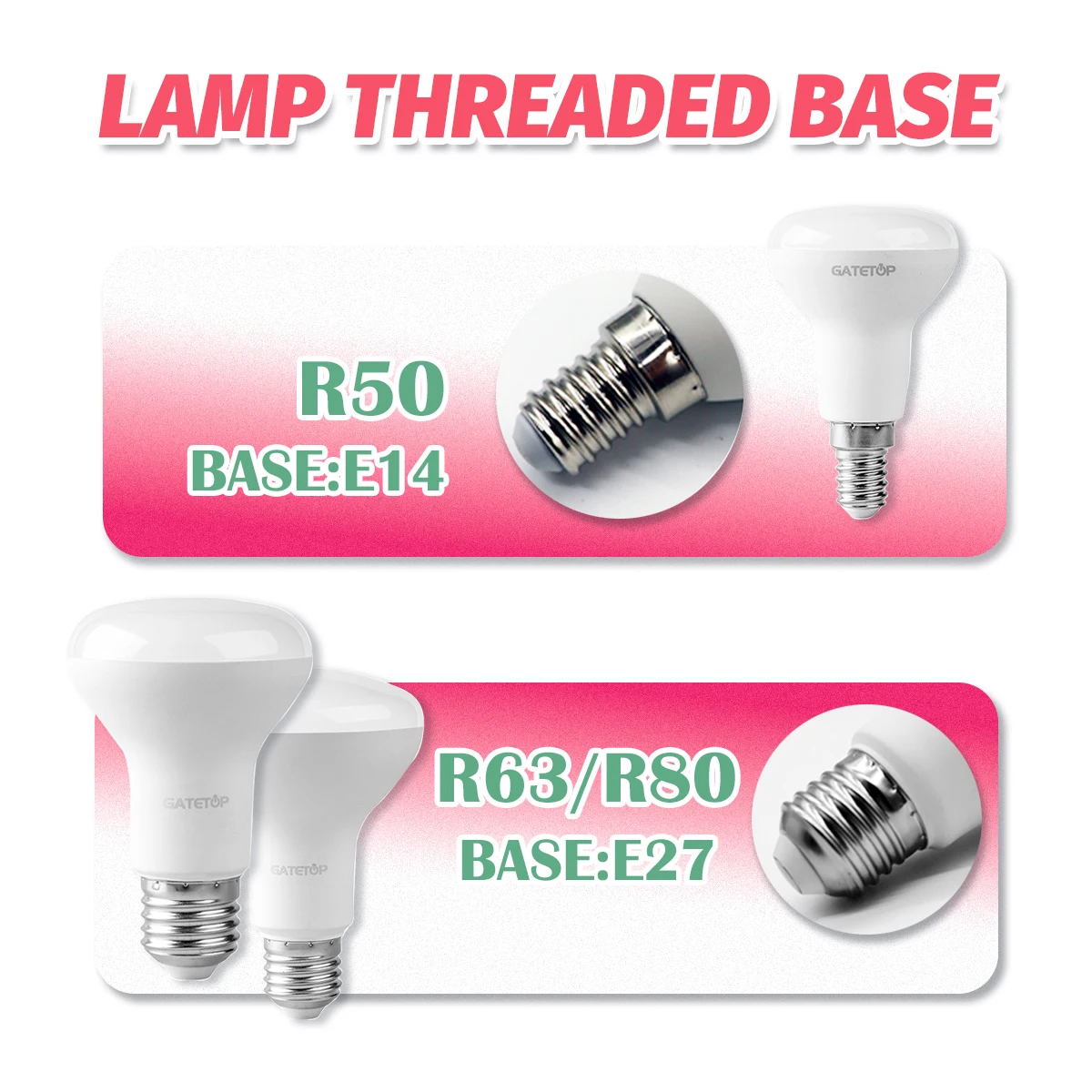 5 قطعة R50 R63 R80 E27 E14 عاكس LED لمبة إضاءة 6 واط 10 واط 12 واط مصباح استبدال 40 واط المتوهجة الدافئة الباردة الأبيض الضوء الطبيعي