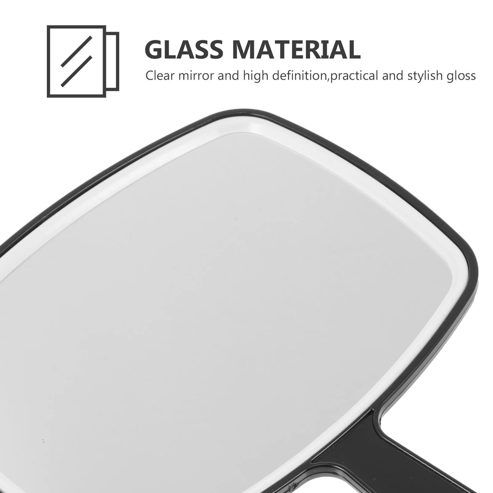 2Pcs Women Makeup Mirrors Portable Lightweight Handheld Compact Design Travel Vanity High Definition Clear Reflection