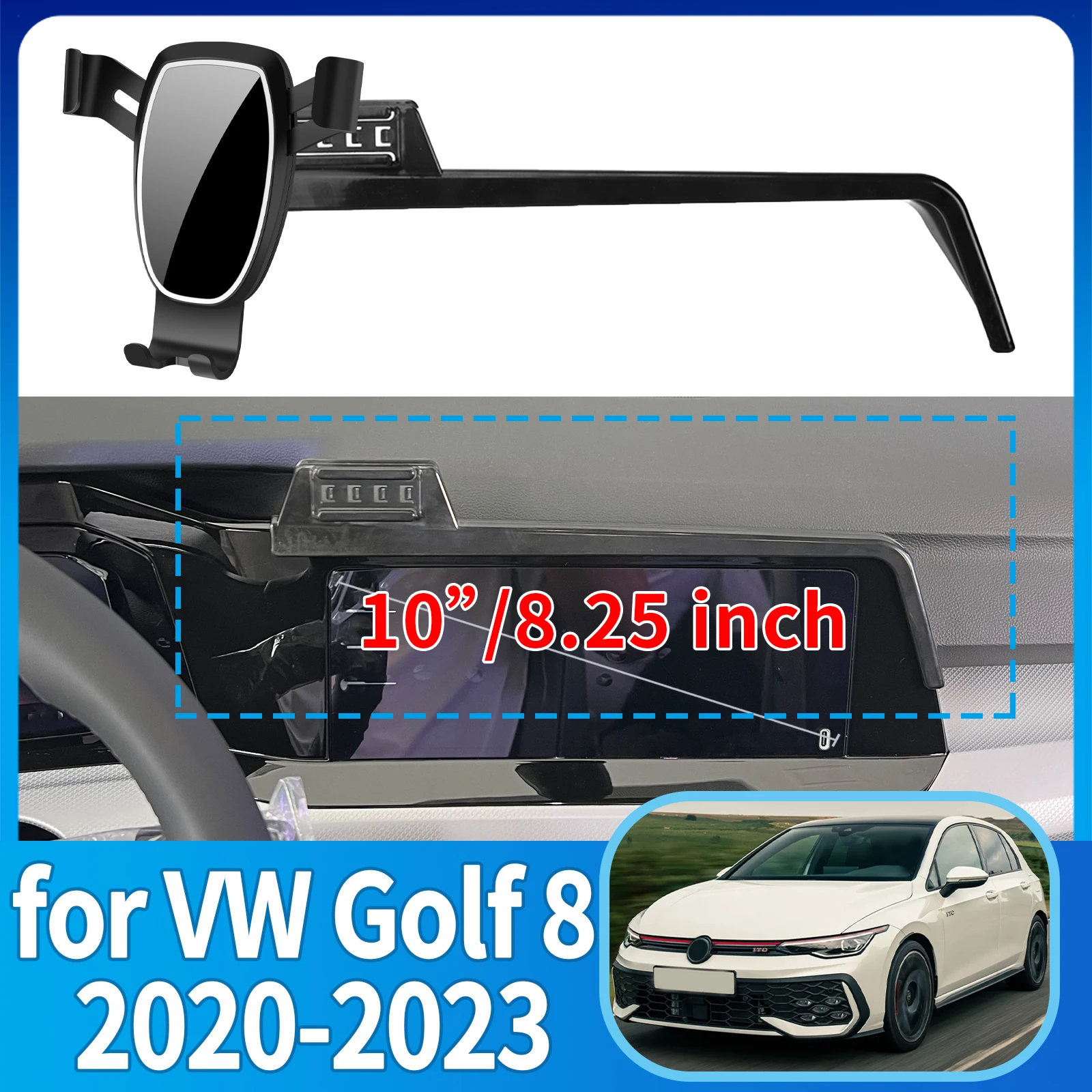 

fit for VW Golf 8 MK8 2020 2021 2022 2023 ​​Anti-Shake Screen Base Phone Holder Mount Stand ​​ Dedicated Car​​ accessoires