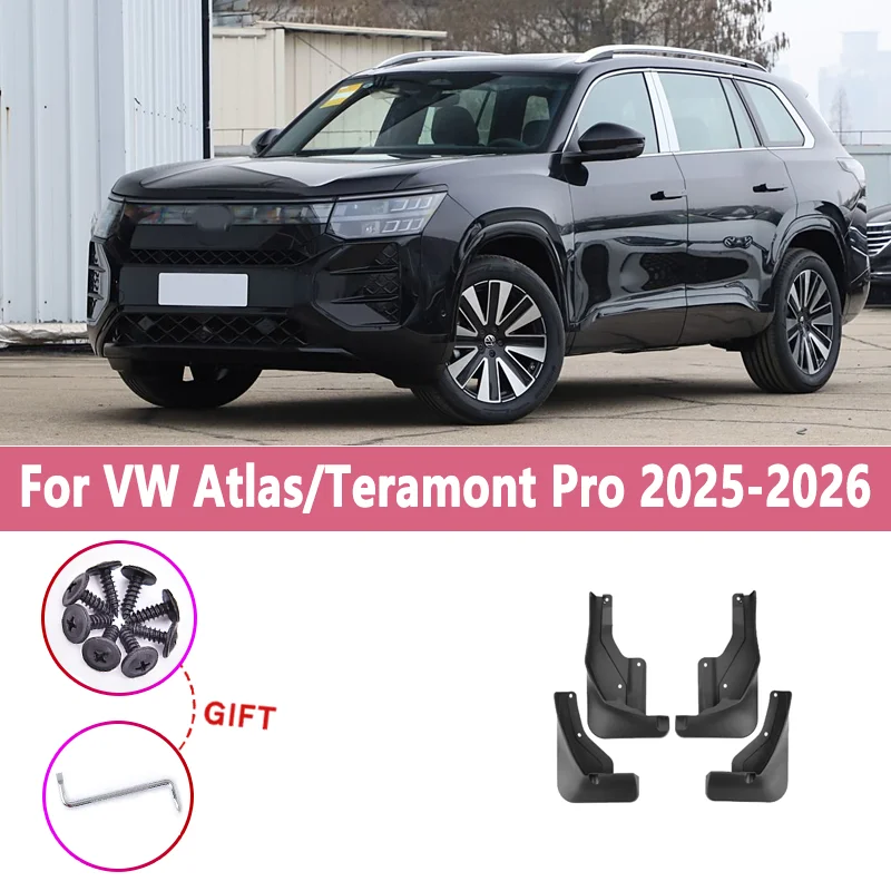 

Для Volkswagen Atlas VW Teramont Pro 2025 2026 автомобильные брызговики 4 шт./компл. переднее и заднее крыло брызговики авто аксессуары защита инструменты