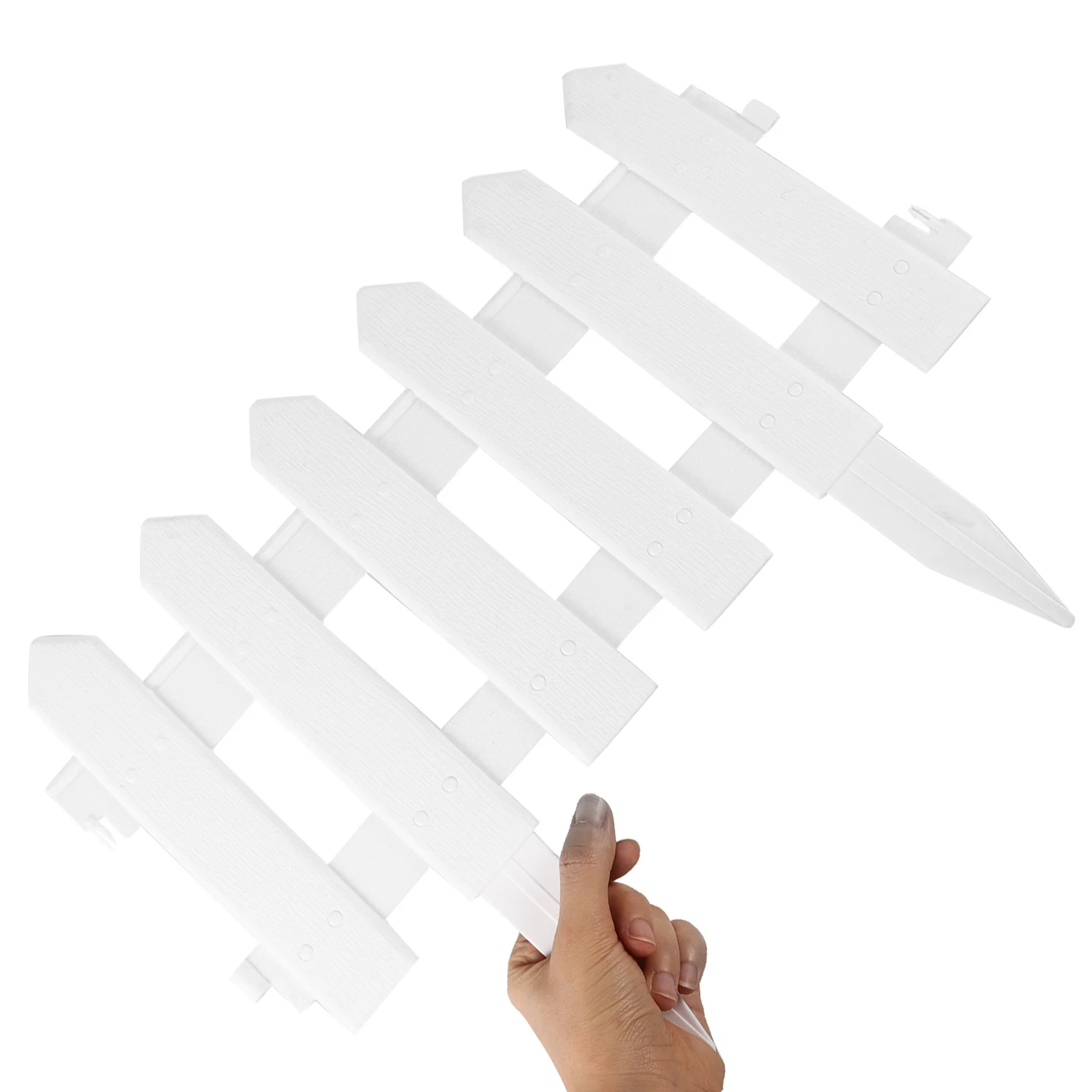 

5pcs Garden Fence Flexible Lawn Edging Small Design Reusable Easy Install Sturdy Long Use Animal Blocker Path Fence Border