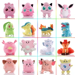 20cm Pokemon Chikorita Clefairy Jigglypuff Pikachu Plush Toy Cute Anime Pichu Cleffa Cyndaquil Igglybuff Blissey Totodile Doll