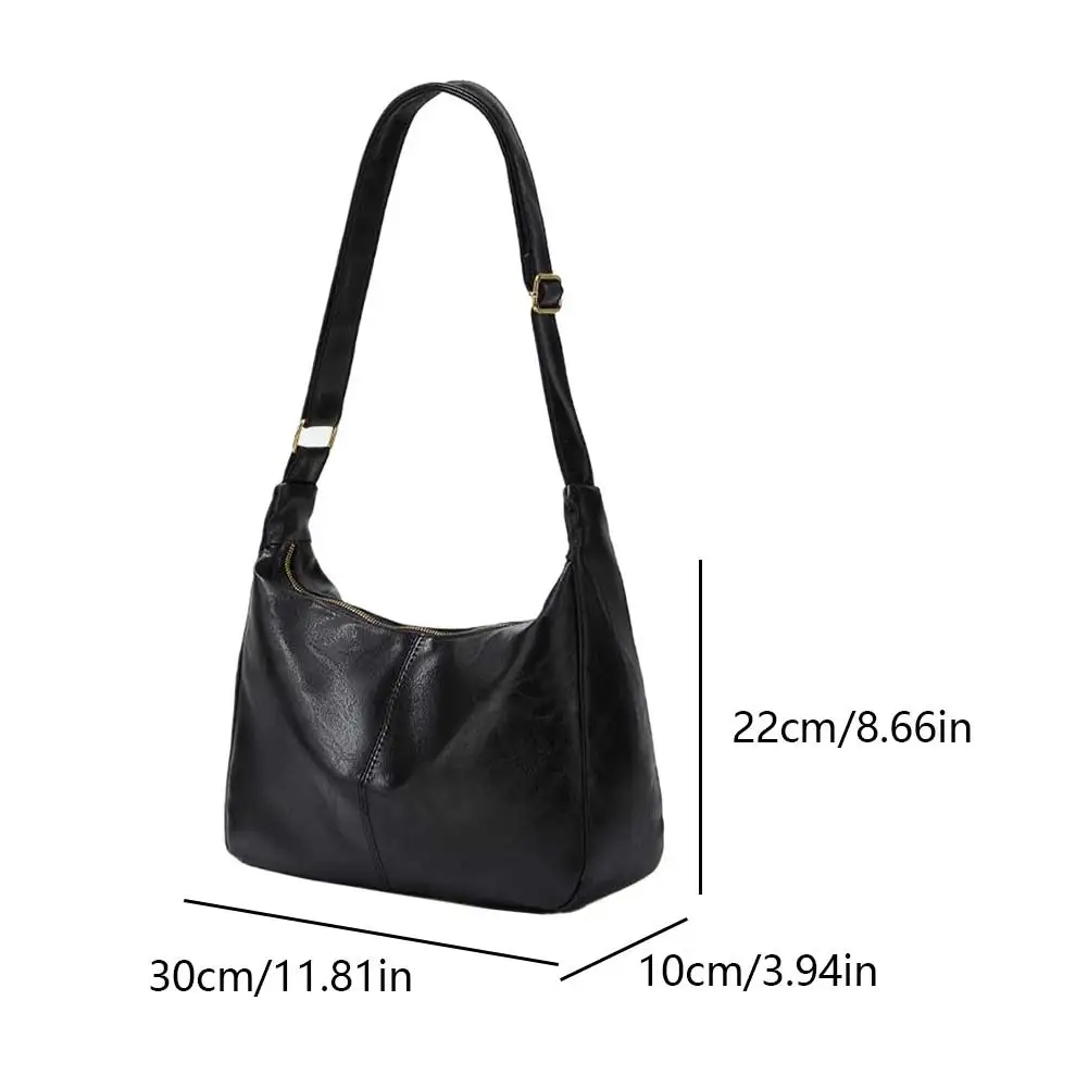 

Tote Shoulder Bag for Women with Interior Pockets Messenger Bag PU Leather Adjustable Strap for Travel Work