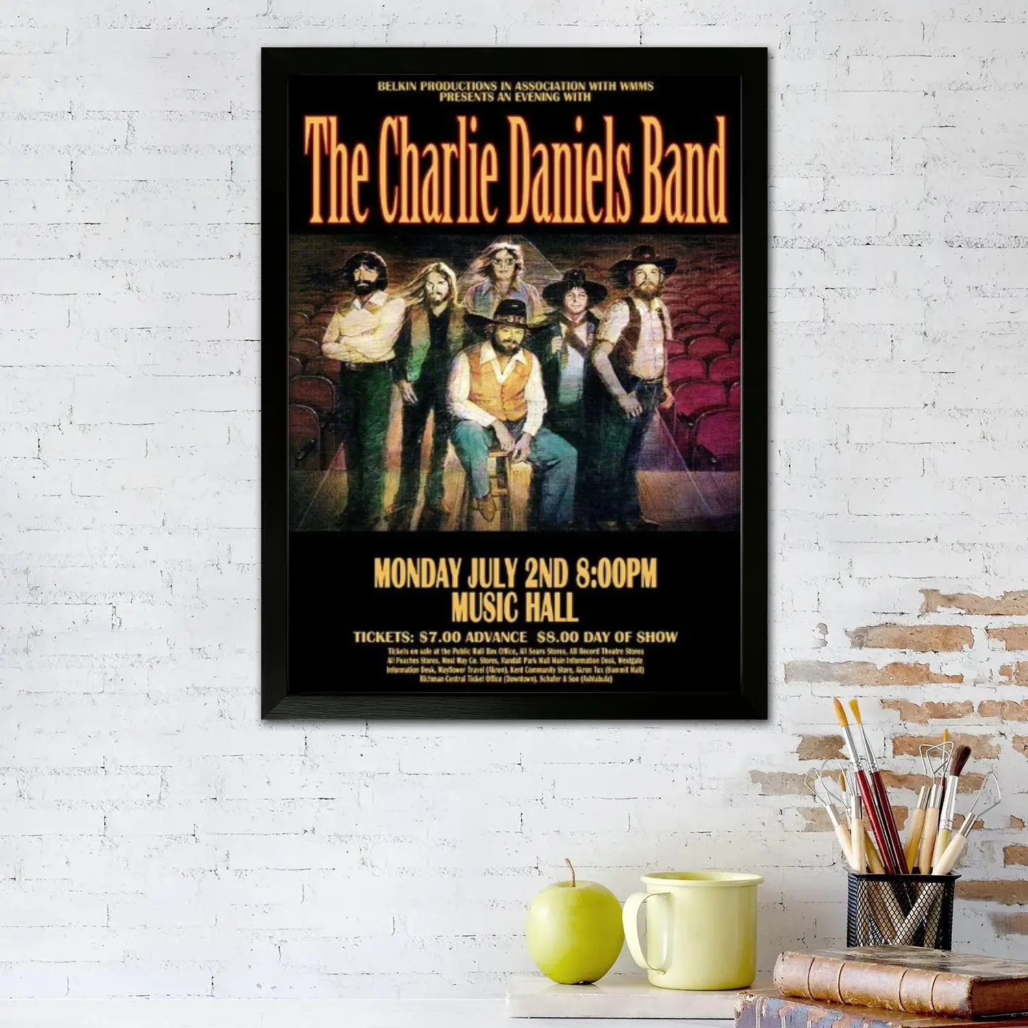 Charlie Daniels Canvas Art Poster and Wall Art Picture Print, Modern Family Bedroom Decor Posters,Decorative painting