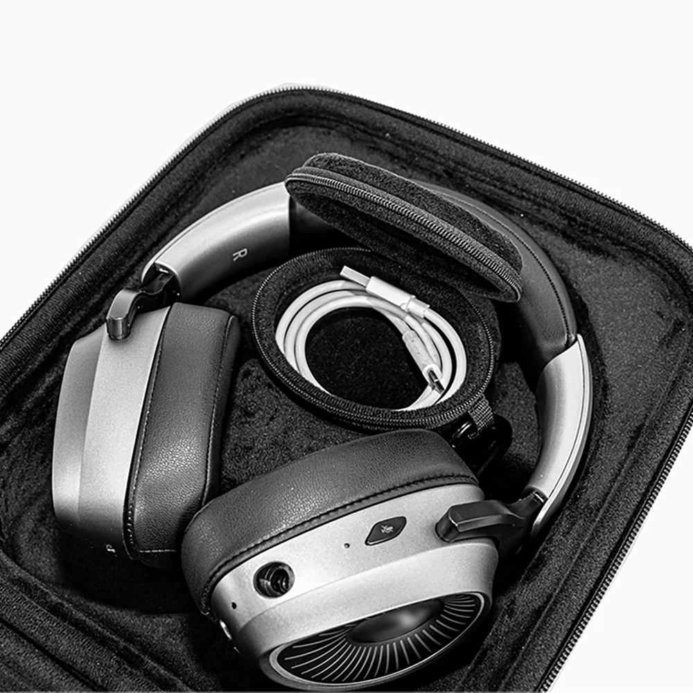 Tas penyimpanan EVA keras untuk kotak Headphone xibeyeria K05S untuk Sennheiser AKG Beyerdynamic Audio-Technica Denon Shure Sony casing Headset