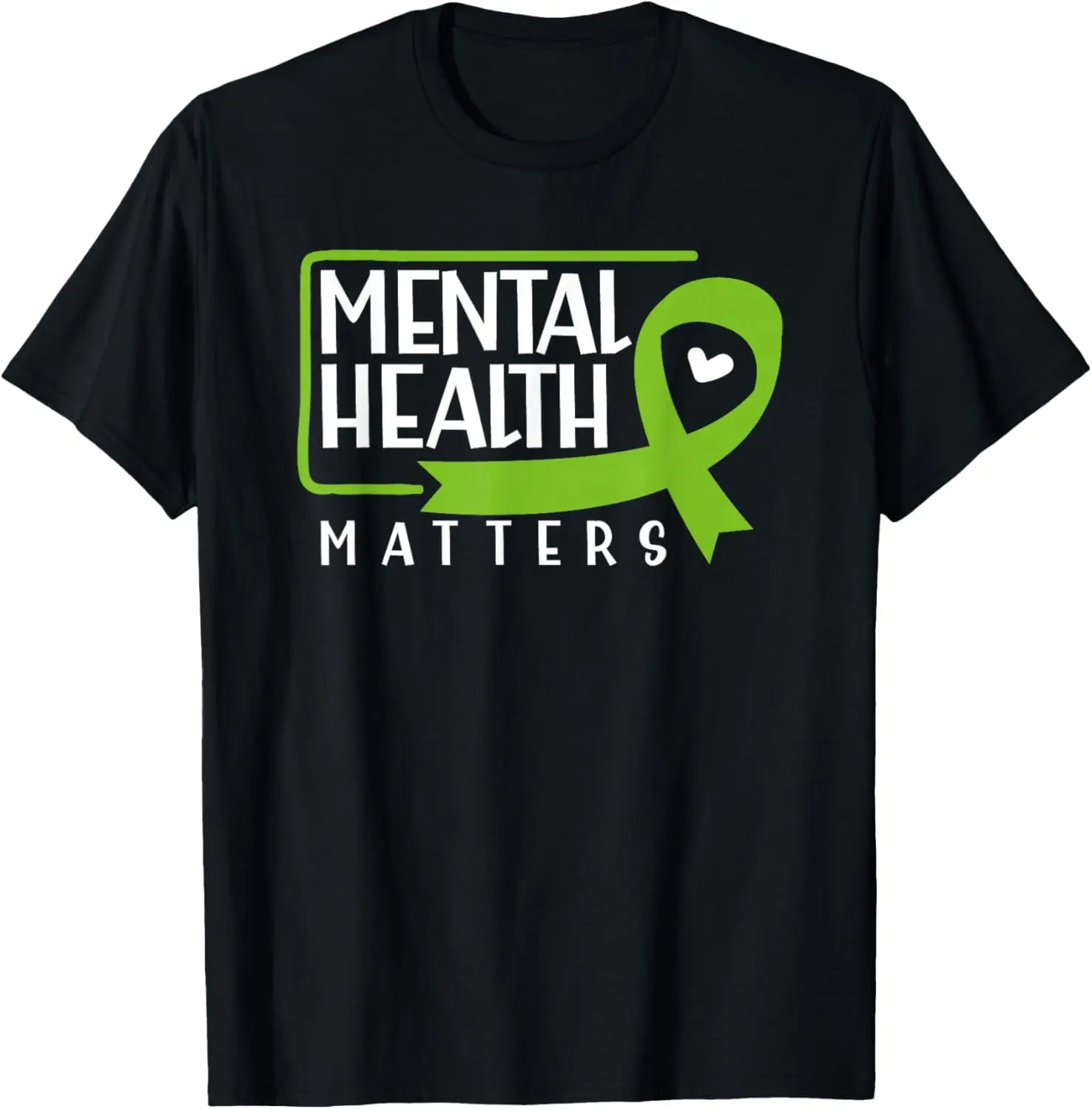 Matters Men Women Kids Mental Health Awareness T-Shirt 100% Cotton Trendy Y2K Short-Sleeve Tee – Soft, Quick-Drying, & Moisture-Wicking; Ideal for Sports or Casual Wear; Great Gift for Christmas or Halloween.
